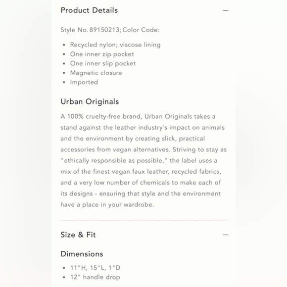 Anthropologie Urban Originals Knotted On The Go Bag, Recycled Nylon/Vegan, Blue - Picture 7 of 7